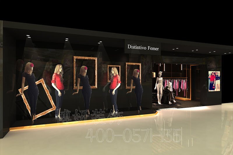 南京女裝店裝修,南京女裝店裝潢設(shè)計(jì),南京女裝店裝修效果圖,南京裝修公司